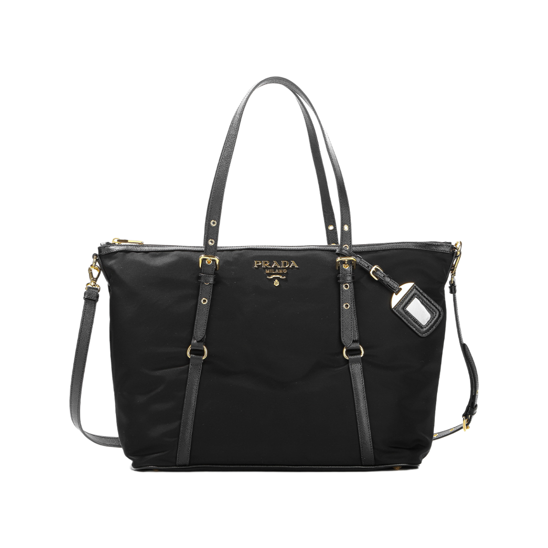 1BG253-ZMY-F0002 Prada Pocono Shoulder Bag Black
