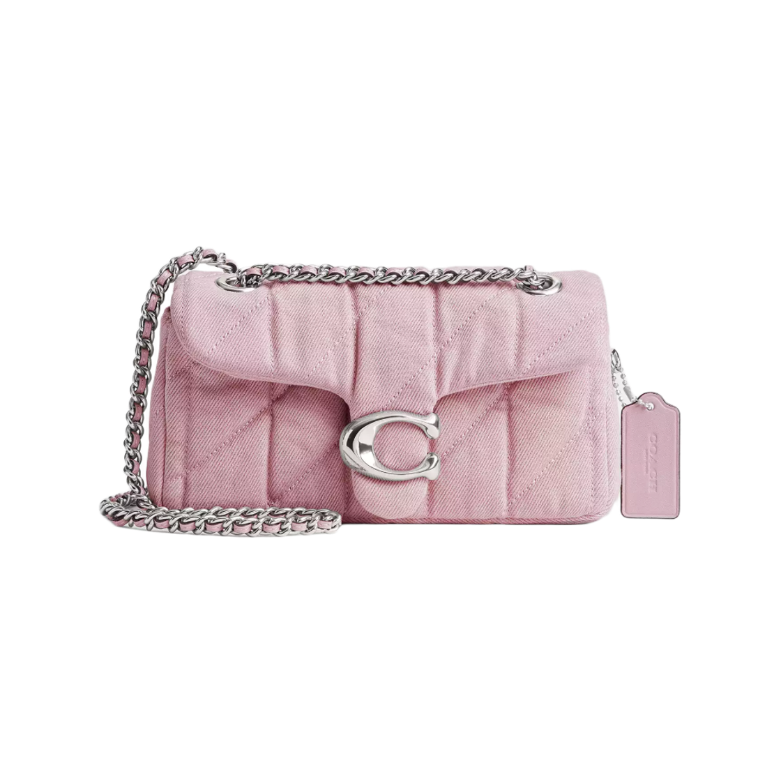 코치 퀄팅 태비 숄더백 20 실버 발레리나(Coach Tabby Shoulder Bag 20 with Quilting Silver Ballerina)