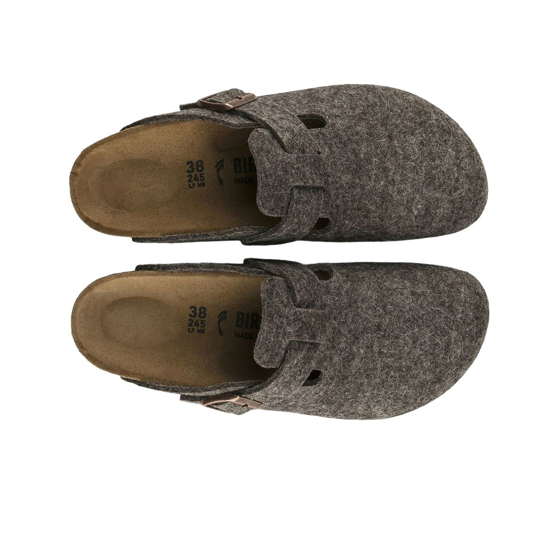 버켄스탁 보스턴 울 펠트 카카오 - 내로우(Birkenstock Boston Wool Felt Cacao - Narrow) - 2