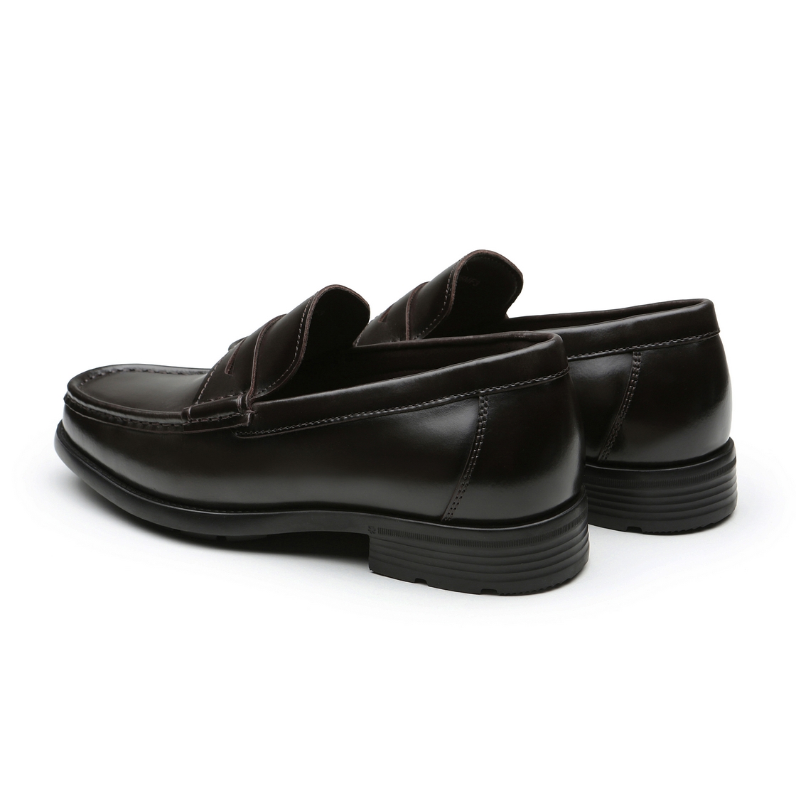 리차드 남성 스퀘어토 컴포트 페니로퍼 브라운(Richard Men’s Square-Toe Comfort Penny Loafers Brown) - 5