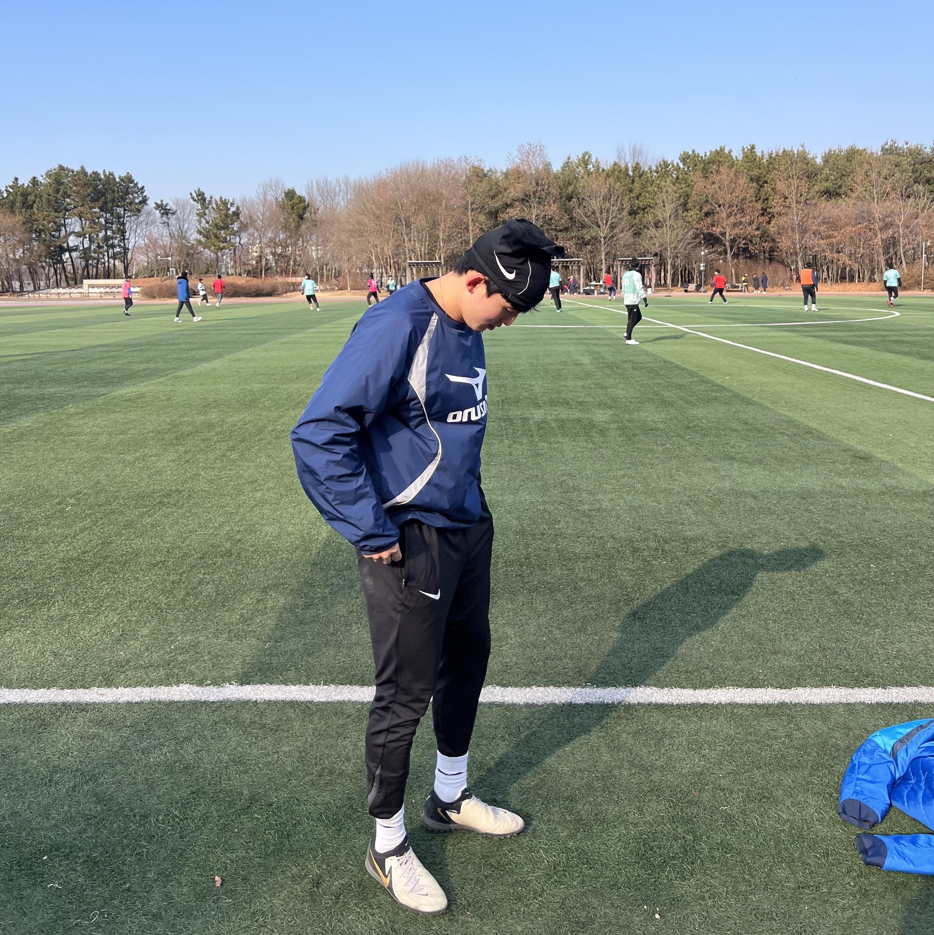 Nike Dri-Fit Strike Pants Black - Asia, Nike Phantom GX 2 Pro TF White Metallic Gold Coin 착용 스타일 - 2