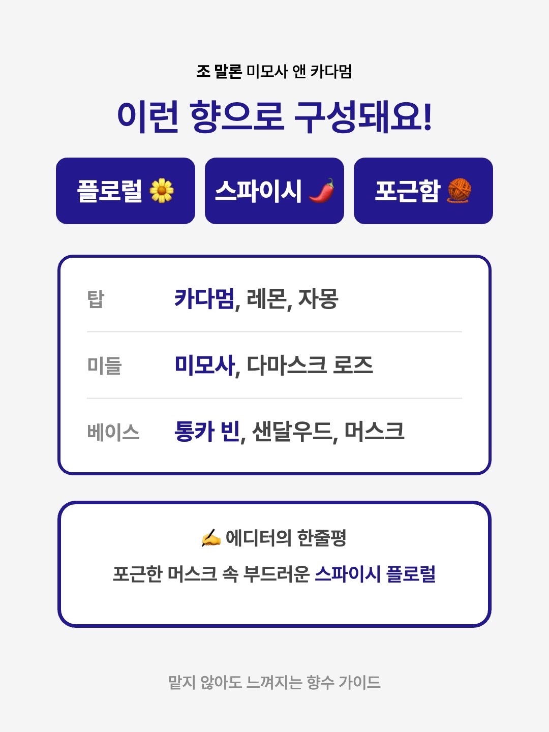 Jo Malone Mimosa & Cardamom Cologne 30ml 착용 스타일 - 3