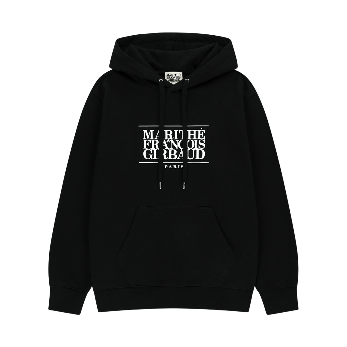 마리떼 프랑소와 저버 클래식 로고 후드 블랙(Marithe Francois Girbaud Classic Logo Hoodie Black)