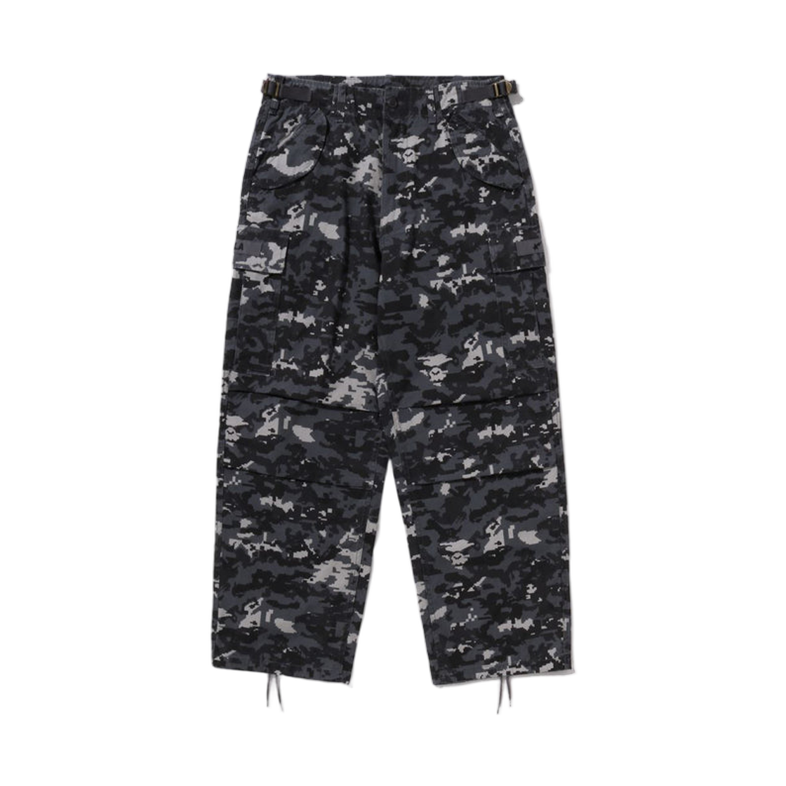 - BAPE Multi Pixel Camo M-65 Cargo Pants Black