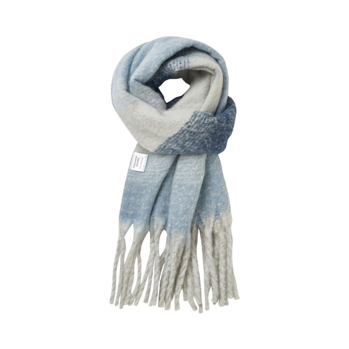 퍼머넌트 아카이브 브러쉬드 롱 니트 머플러 블루(Permanent Archvie Brushed Long Knit Muffler Blue)