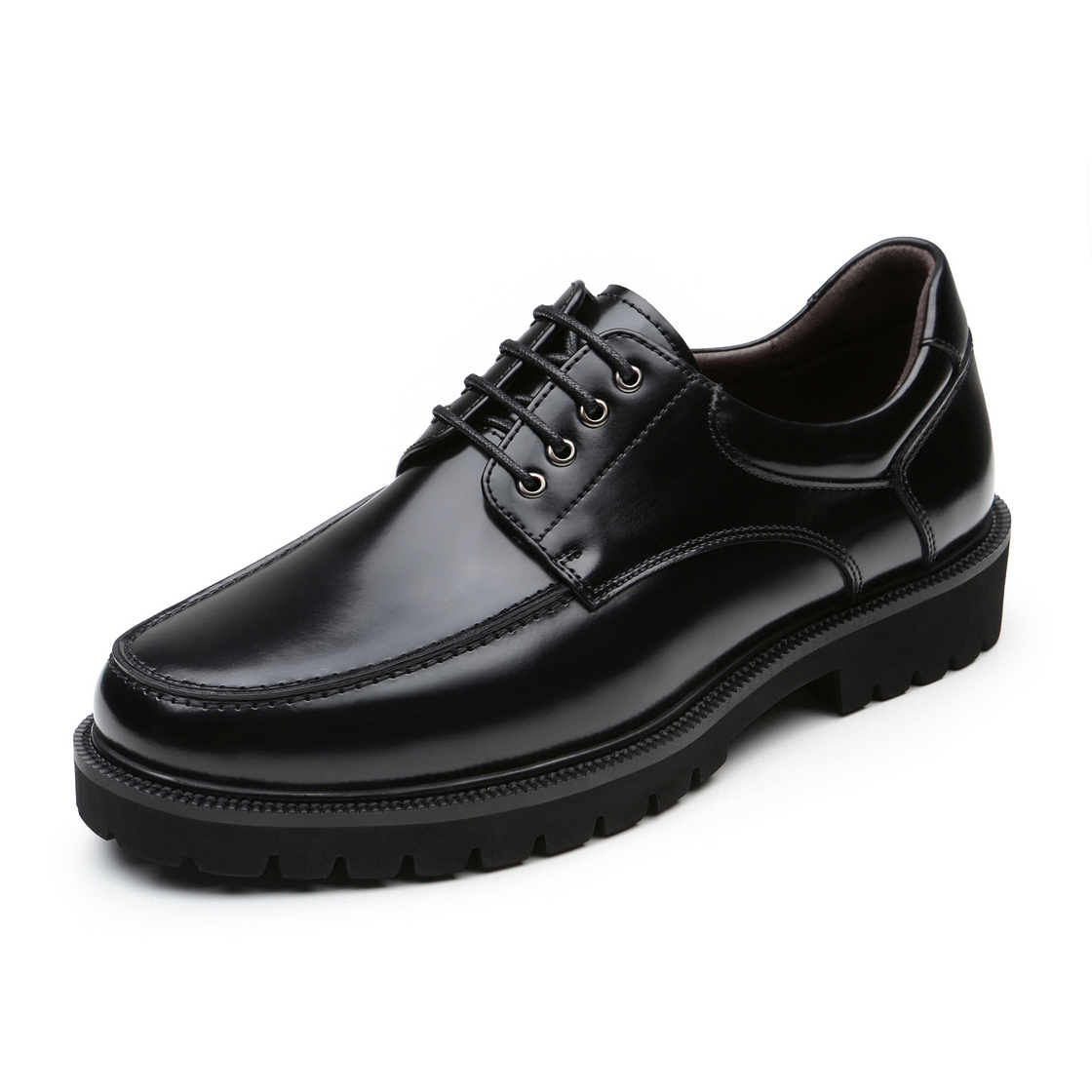 리차드 남성 U팁 더비 슈즈 블랙(Richard Men’s U-Tip Derby Shoes Black) - 3