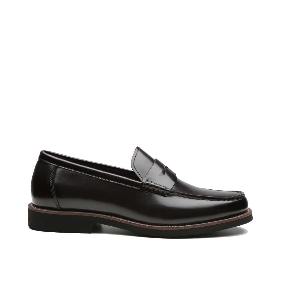 리차드 남성 투톤 웰트 페니로퍼 브라운(Richard Men’s Two-Tone Welt Penny Loafers Brown) - 1