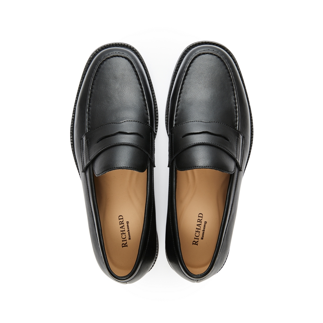리차드 남성 소가죽 로퍼 블랙(Richard Men’s Cowhide Loafers Black) - 4