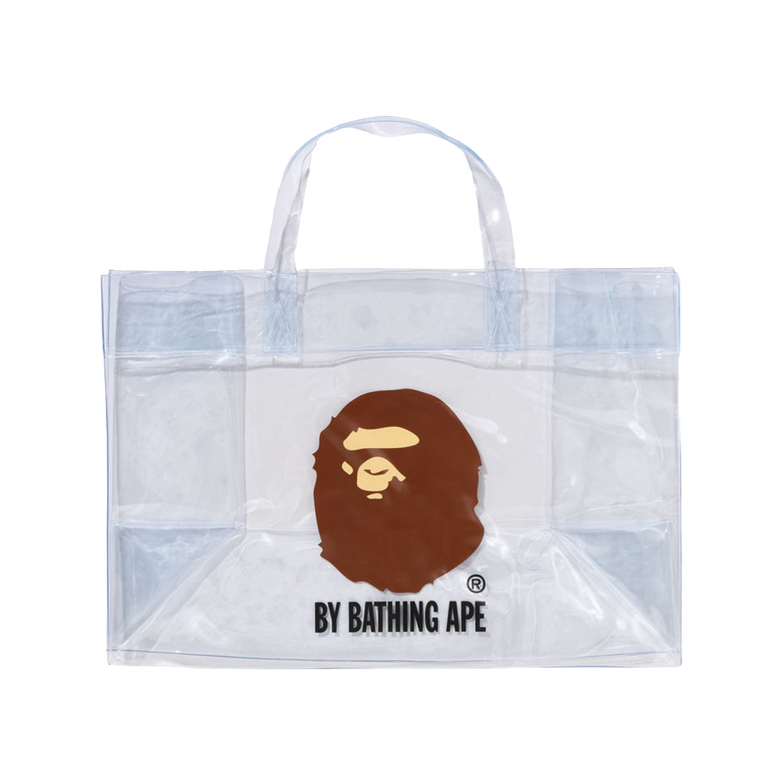 - BAPE Ape Head Clear Bag White
