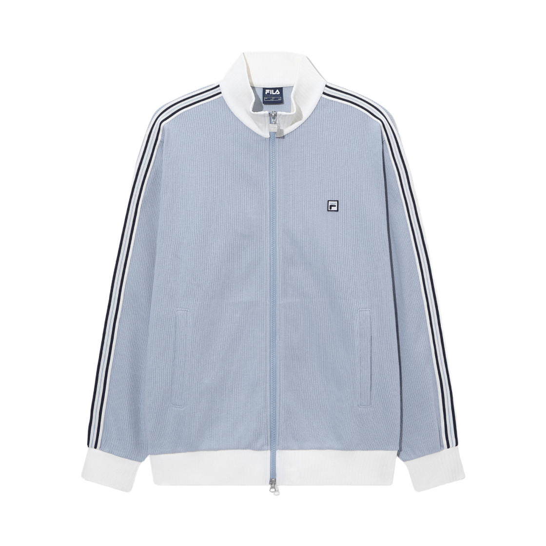 [6% 적립] 휠라 1911 유니 니트트랙 집업 다크 블루([6% 적립] FILA 1911 Unisex Knit Track Zip-up Dark Blue)