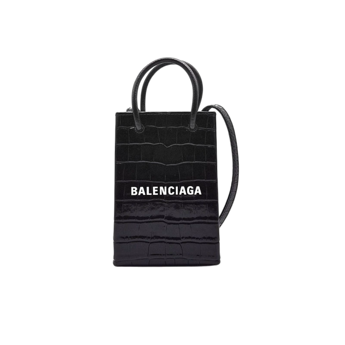 ITPKUQNJD398 Balenciaga Shopping Phone Holder Crossbody Bag (593826) L521959