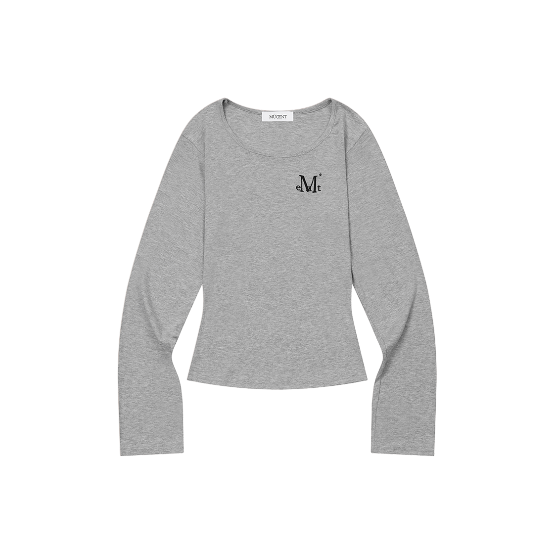 P0000BGL MUCENT Chaety Slim Fit R-Neck T (6Color) Gray