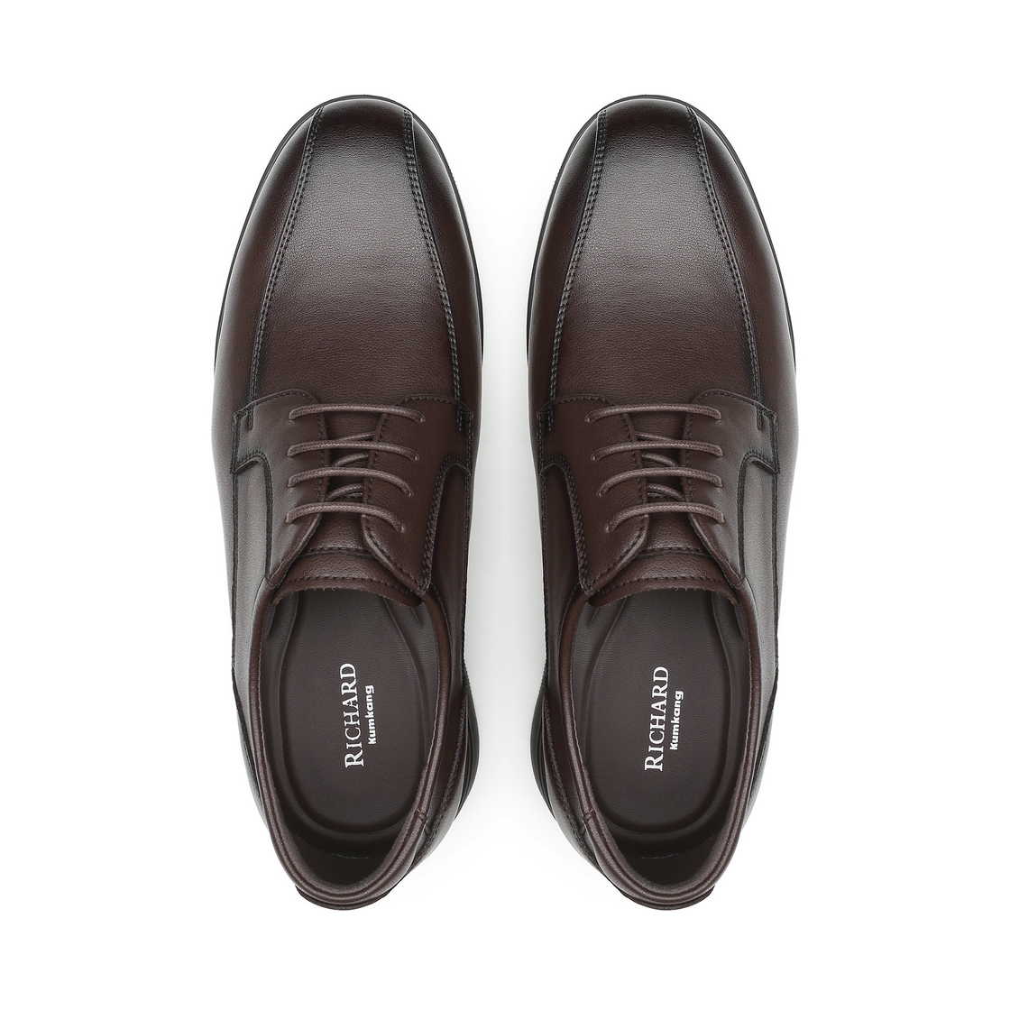 리차드 남성 스왈토 더비 슈즈 브라운(Richard Men’s Swirl Toe Derby Shoes Brown) - 4