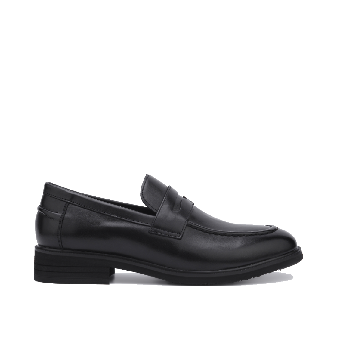 리차드 남성 키높이 페니로퍼 블랙(Richard Men’s Penny Loafer Elevator Shoes Black) - 1