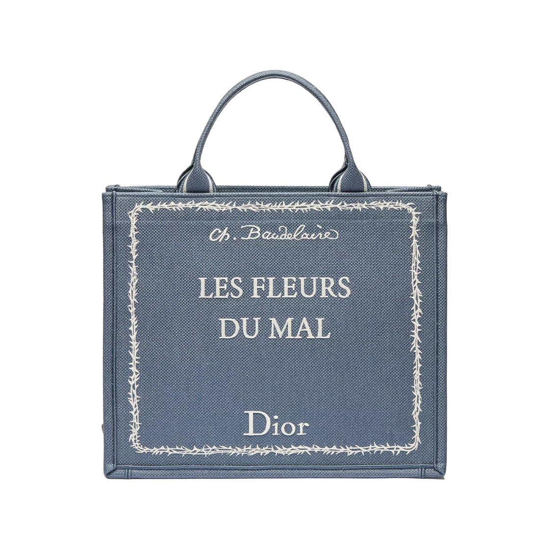 1BTSH299JAF-H56E Dior Book Tote Medium Strap Bag Blue White
