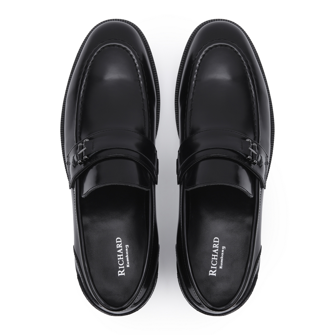 리차드 남성 등장식 로퍼 블랙(Richard Men’s Dress Loafers Black) - 4