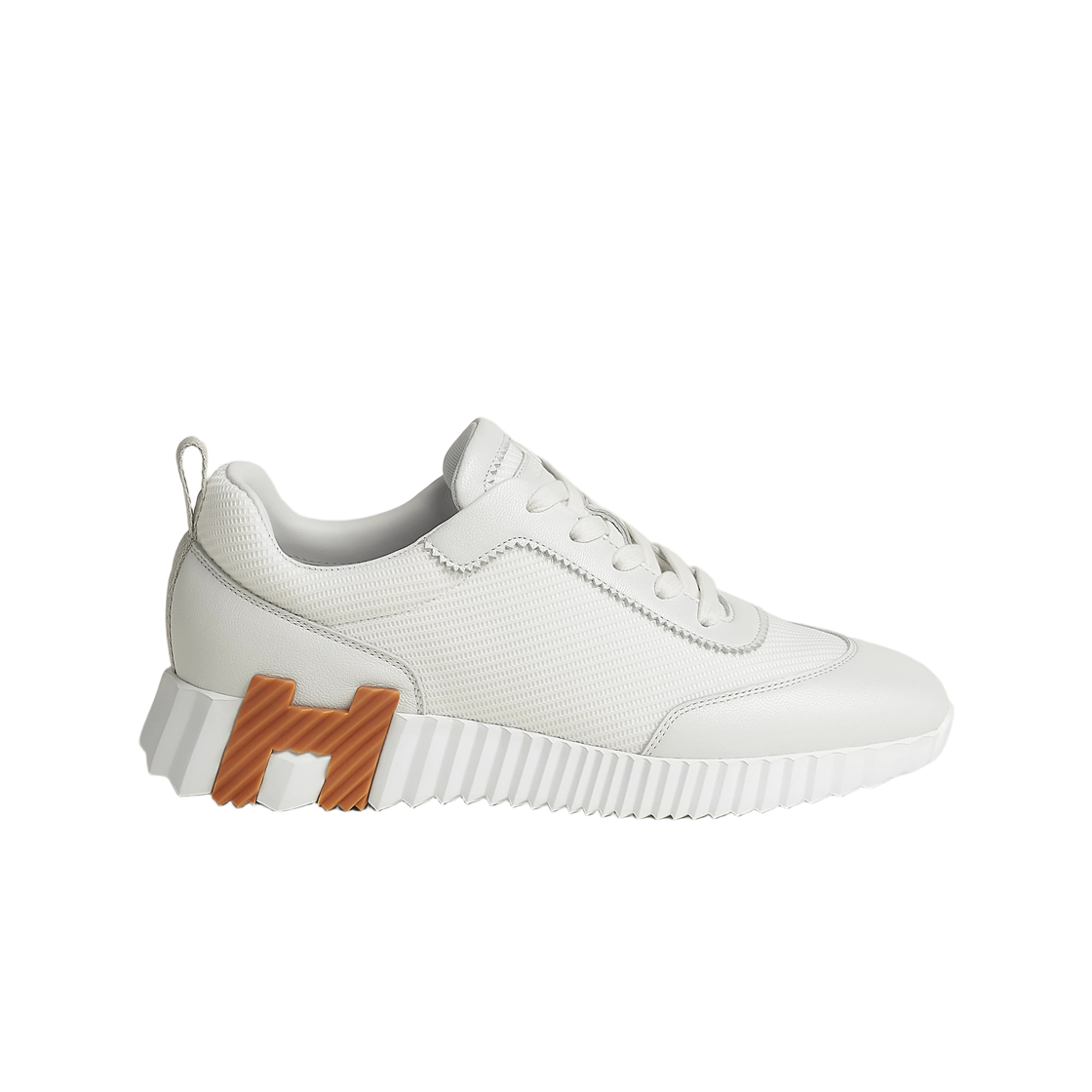 (W) 에르메스 바운싱 스니커즈 테크니컬 메쉬 스포츠 고트스킨 & 블랑((W) Hermes Bouncing Sneakers Technical Mesh Sport Goatskin & Blanc) - 1