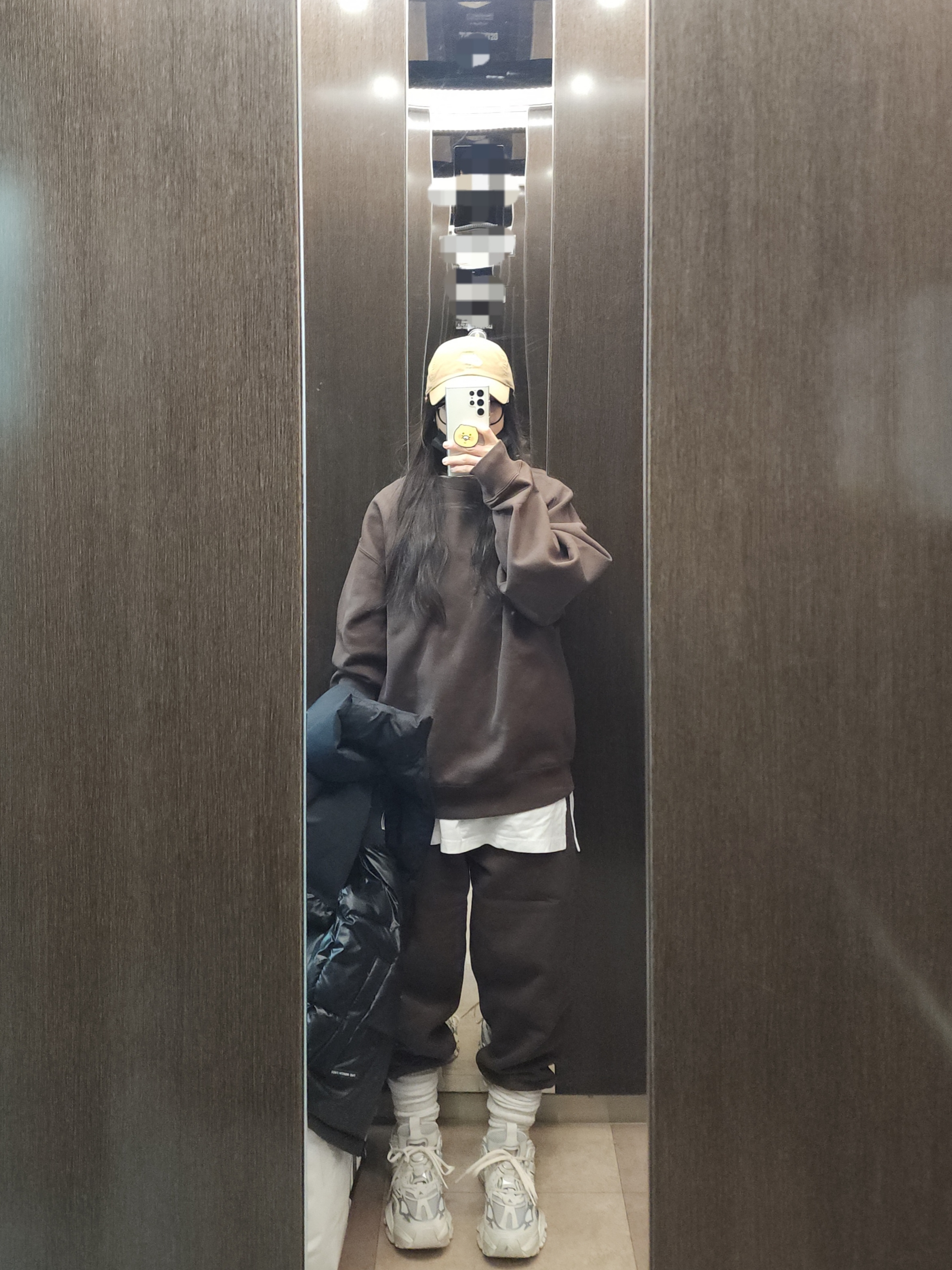 Nike Solo Swoosh Fleece Pants Baroque Brown White - Asia, Nike Solo Swoosh Fleece Crew Baroque Brown - Asia 착용 스타일