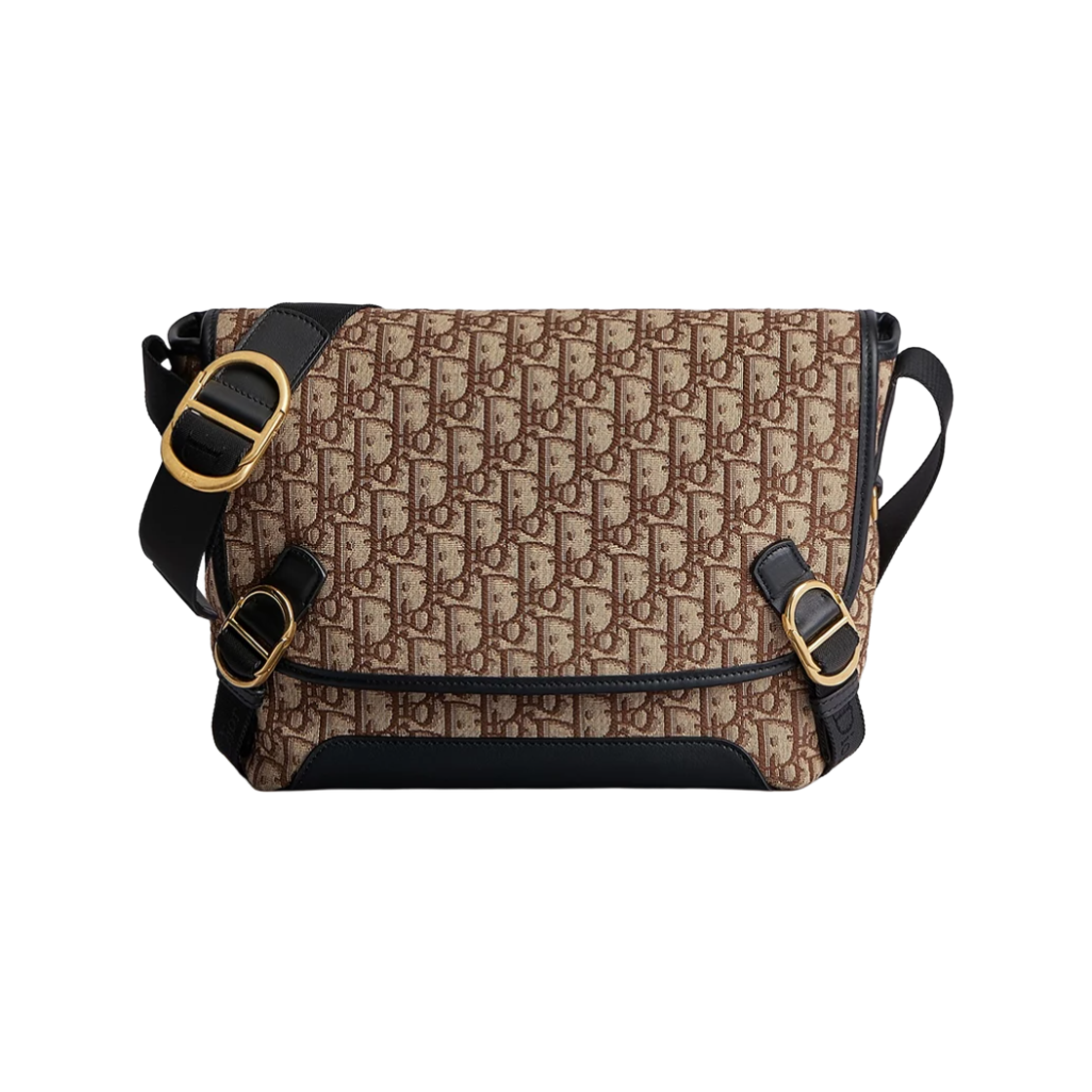 1DBPO458YUS-H45E Dior Jett Small Flap Strap Bag Brown