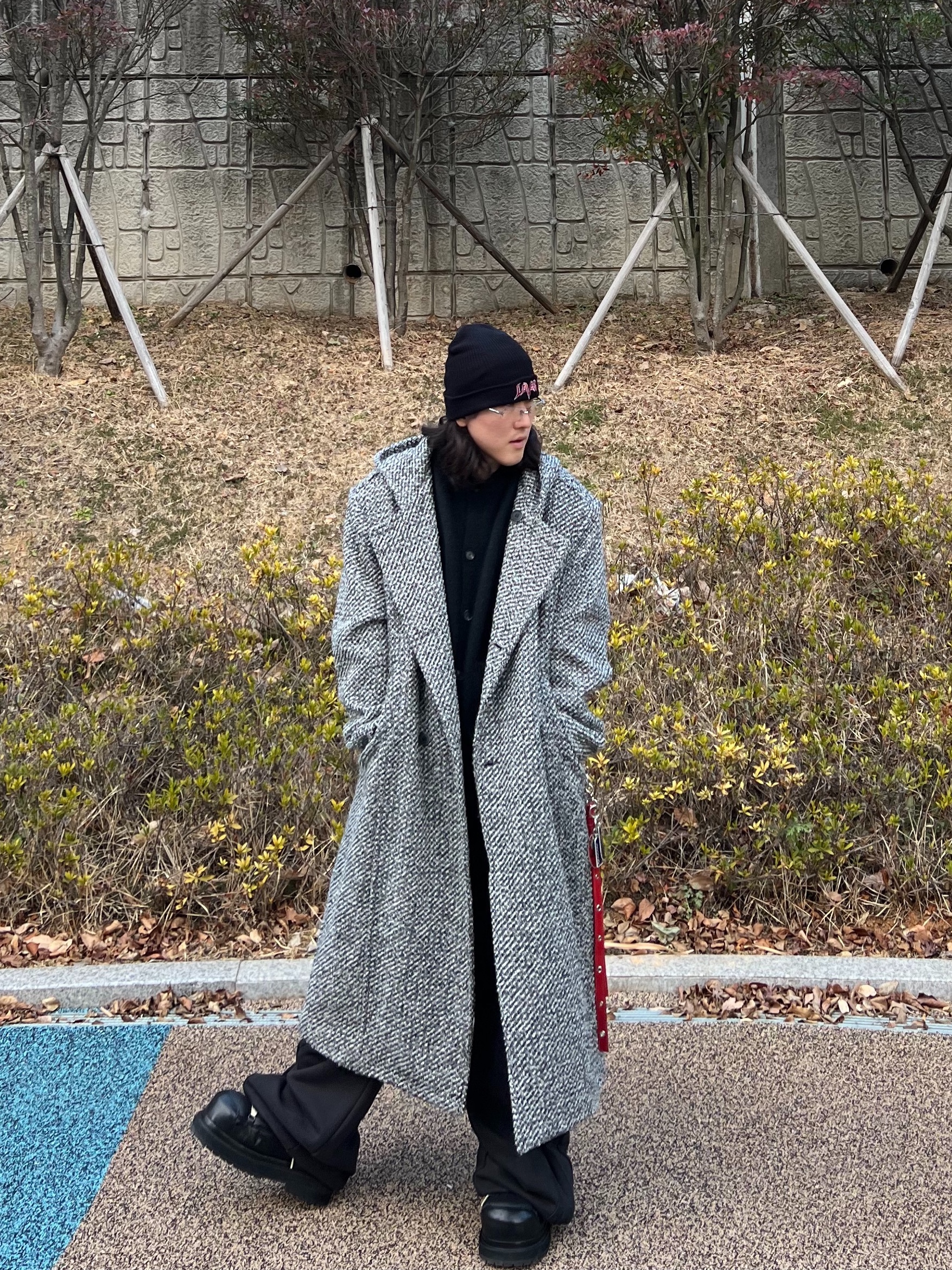 Civision by CSC Lovers Beanie, Gentle Monster Paranoyd 02 Silver Clear 착용 스타일 - 2