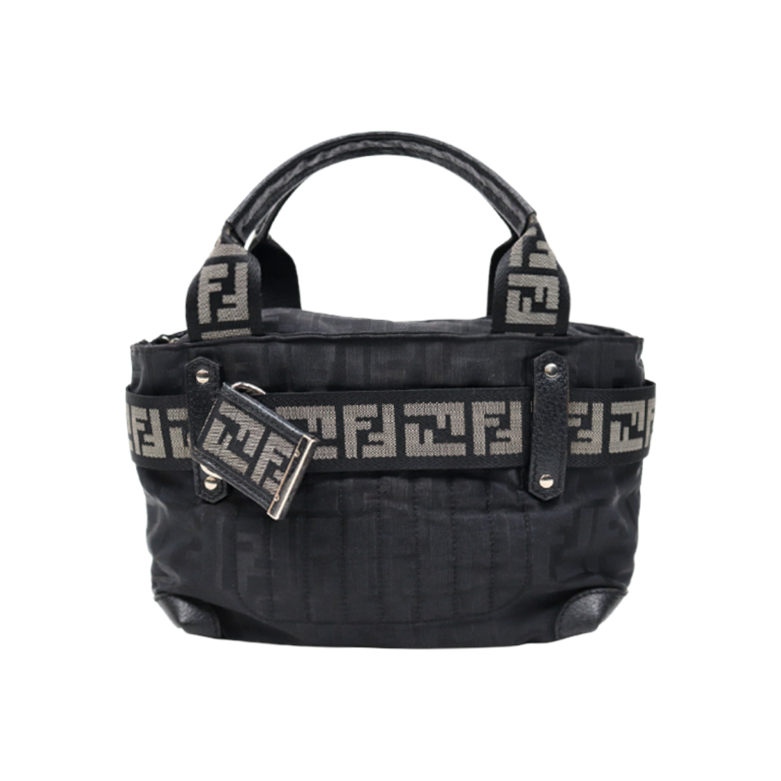 ITAWWGJKI2BK Fendi Black Juka Tote Bag C-A45088