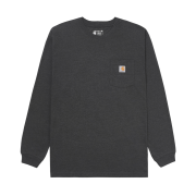 Carhartt Loose Fit Heavyweight Regular Long Sleeve Pocket T-Shirt Carbon Heather