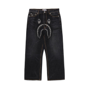 BAPE Shark Relaxed Fit Denim Pants Indigo