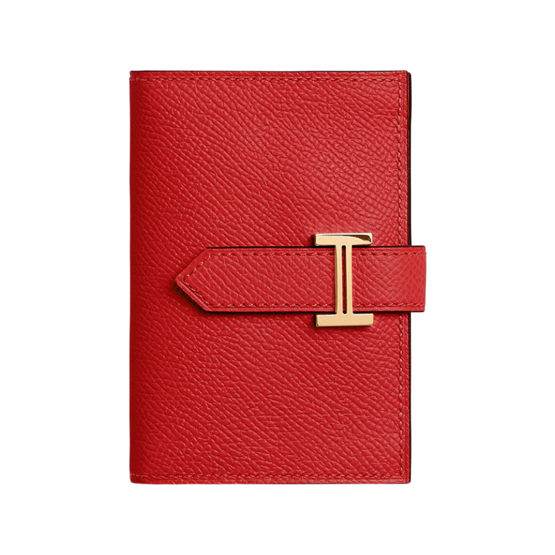 H039796CCO5 Hermes Bearn Mini Wallet Epsom & Gold Rouge Radieux