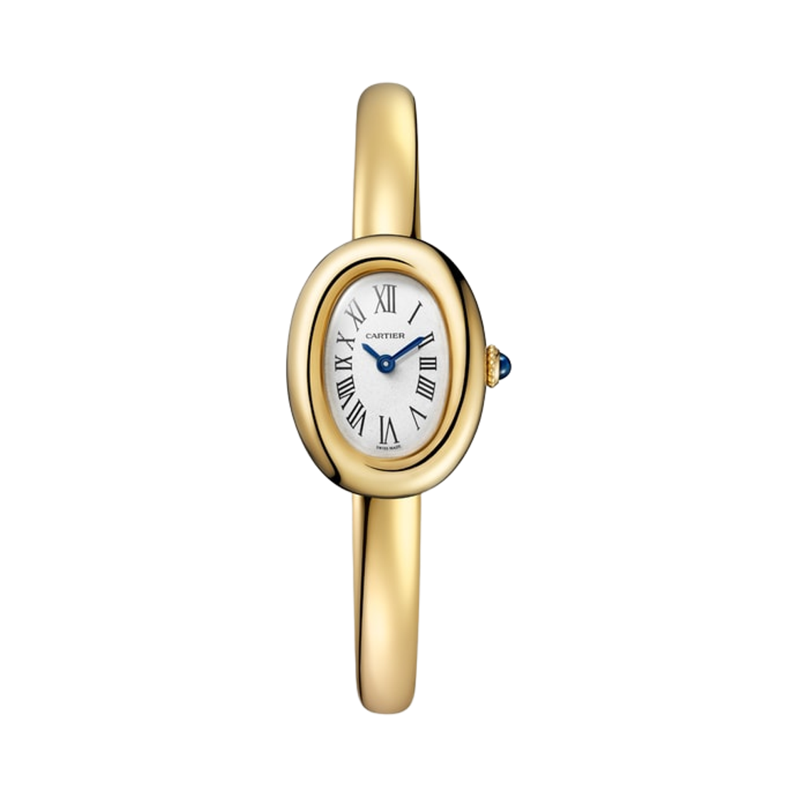 WGBA0044 Cartier Baignoire Watch Mini Quartz Yellow Gold Size 15 Bracelet