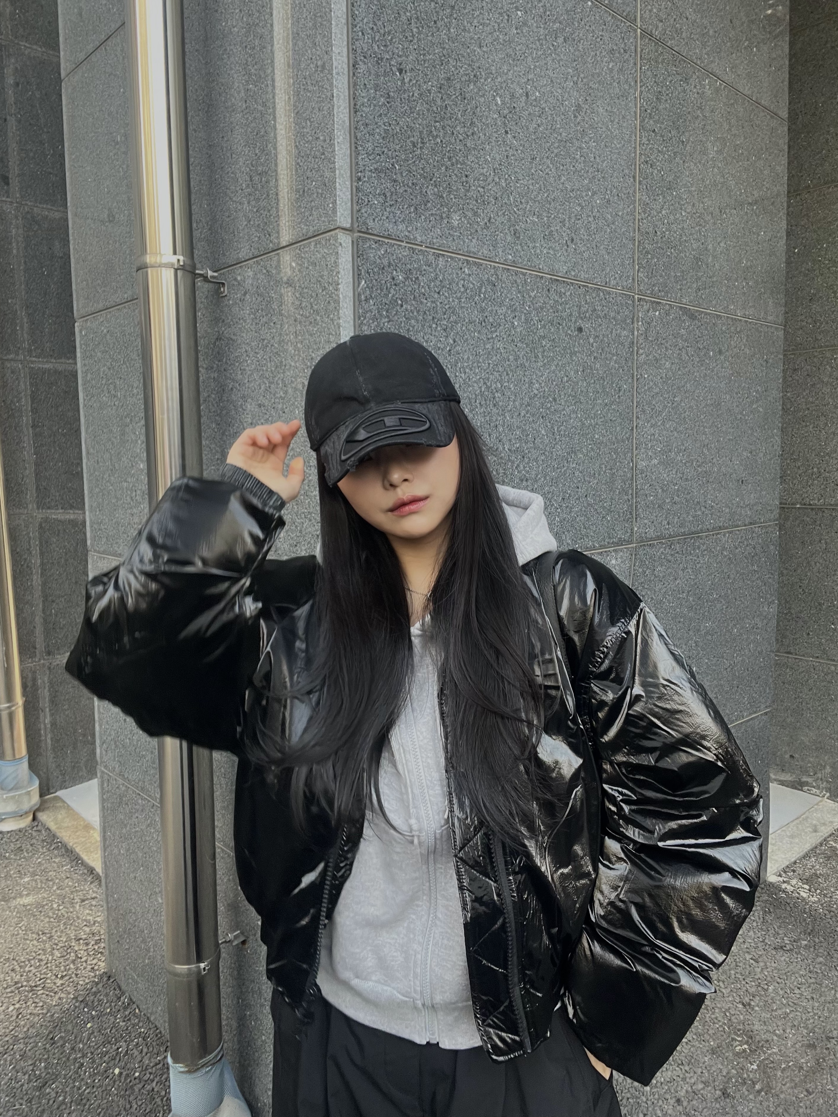 Diesel C-Ody Cap Black 착용 스타일 - 4