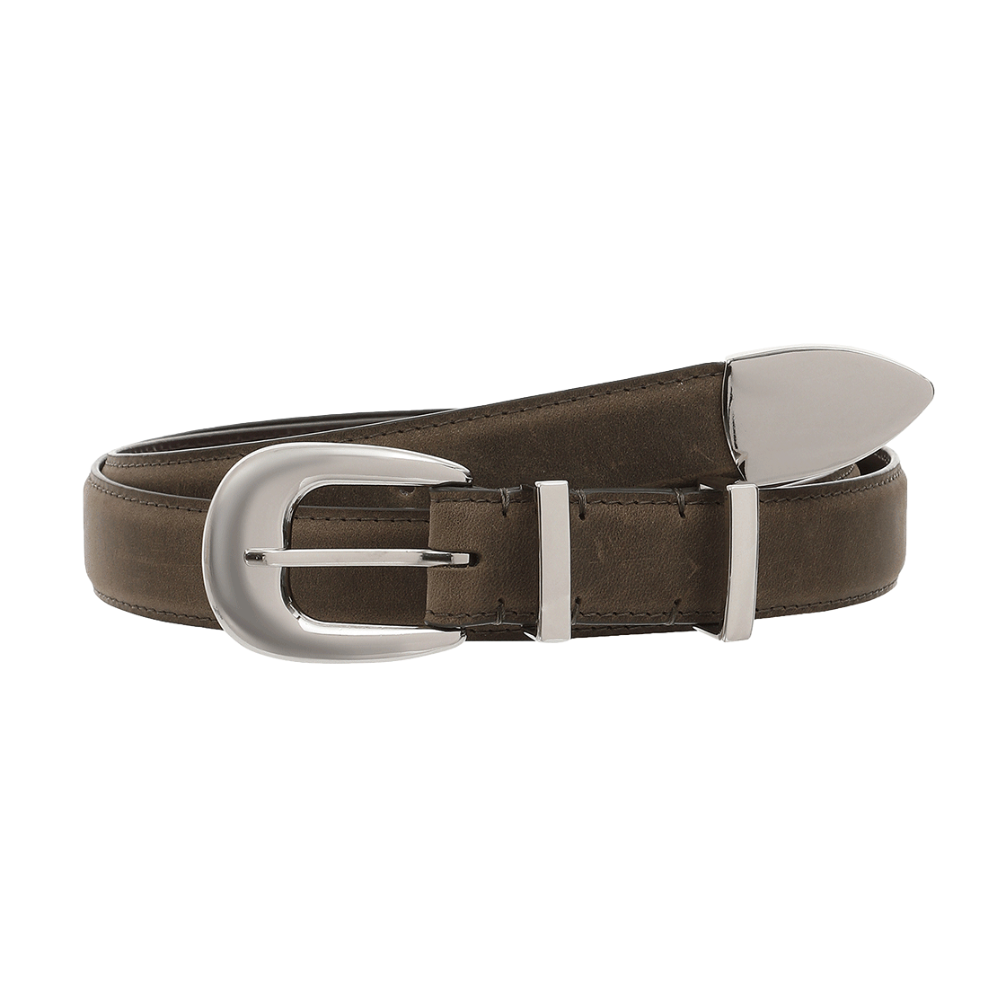 랜 아카이브 8013 에이징 크랙 레더 벨트(LAN ARCHIVE 8013 Aging Crack Leather Belt) - 1