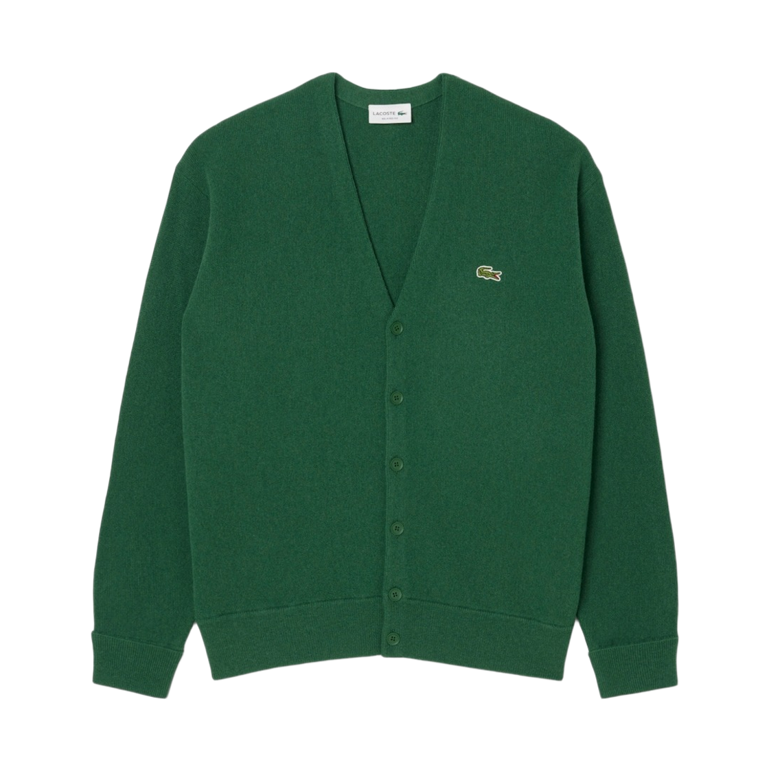 라코스테 릴렉스드 핏 울 가디건 파인 그린(Lacoste Relaxed Fit Wool Cardigan Pine Green) - 1