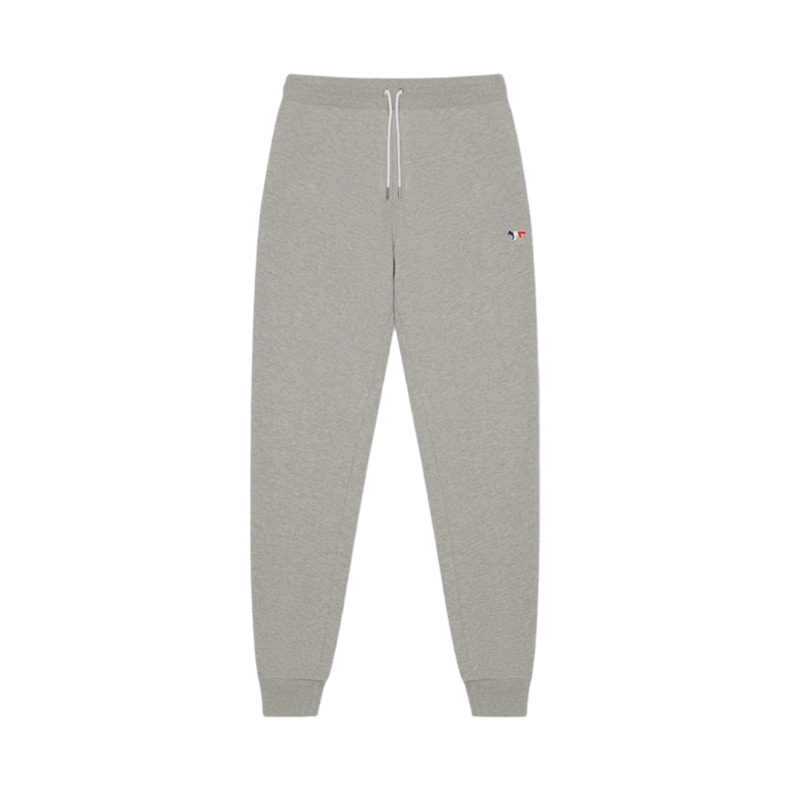 AW01300KM0001-H150 (W) Maison Kitstune Tricolor Fox Patch Jogger Pants Grey Melange