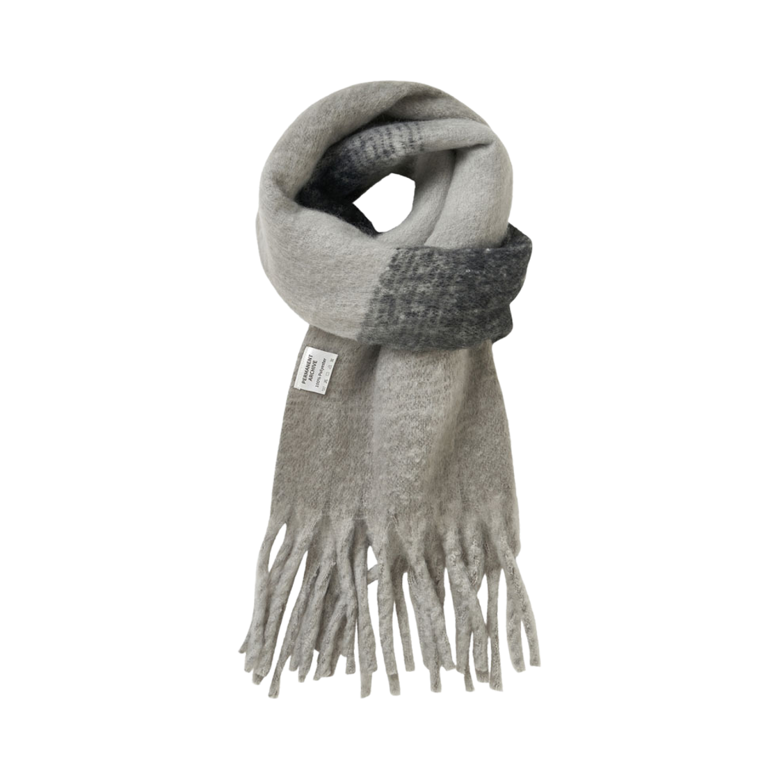 퍼머넌트 아카이브 브러쉬드 롱 니트 머플러 블랙(Permanent Archvie Brushed Long Knit Muffler Black)