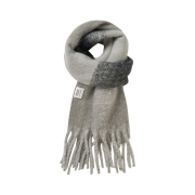 Permanent Archvie Brushed Long Knit Muffler Black
