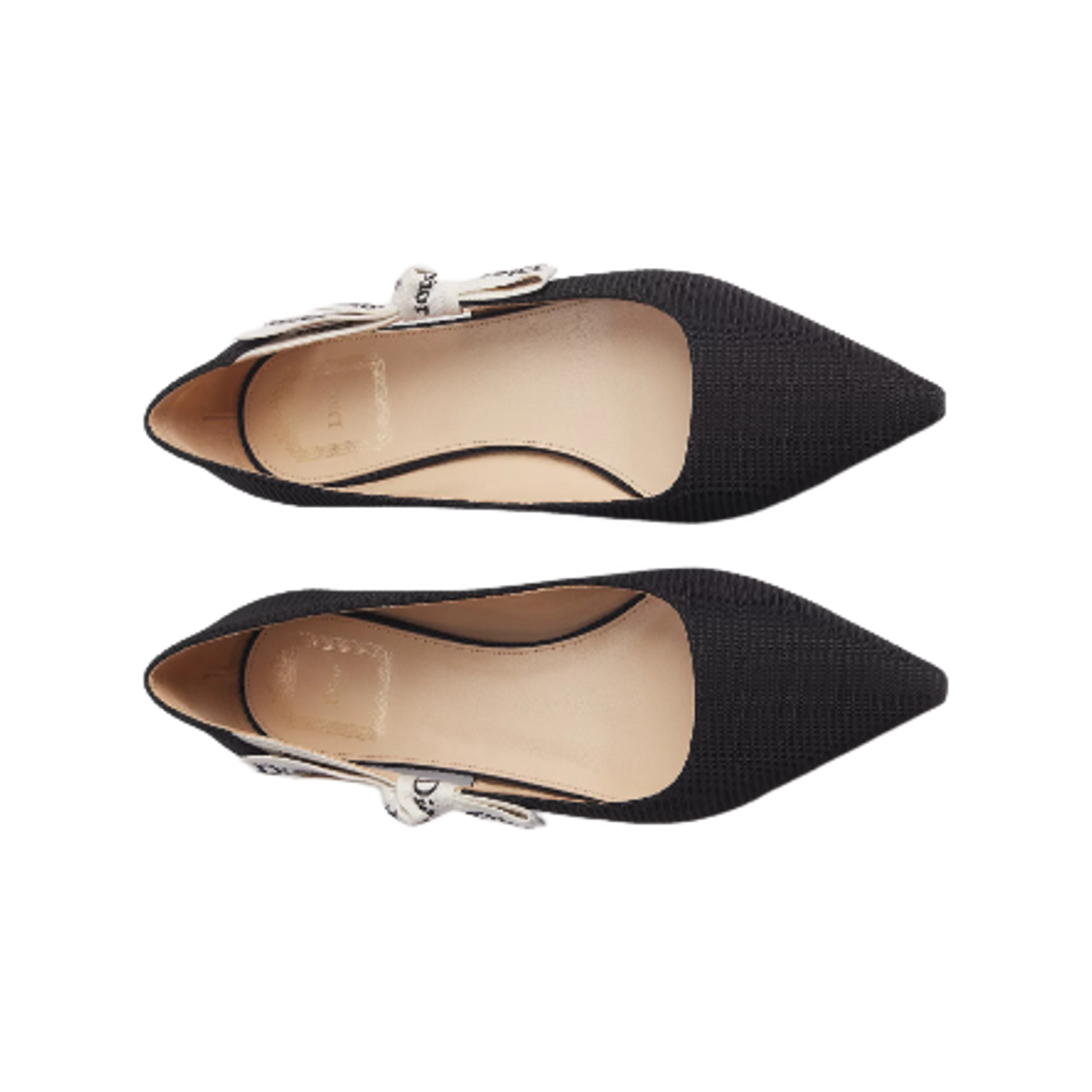 (W) 디올 자디올 테크니컬 패브릭 발레 플랫 블랙((W) Dior J'Adior Technical Fabric Ballet Flat Black) - 2