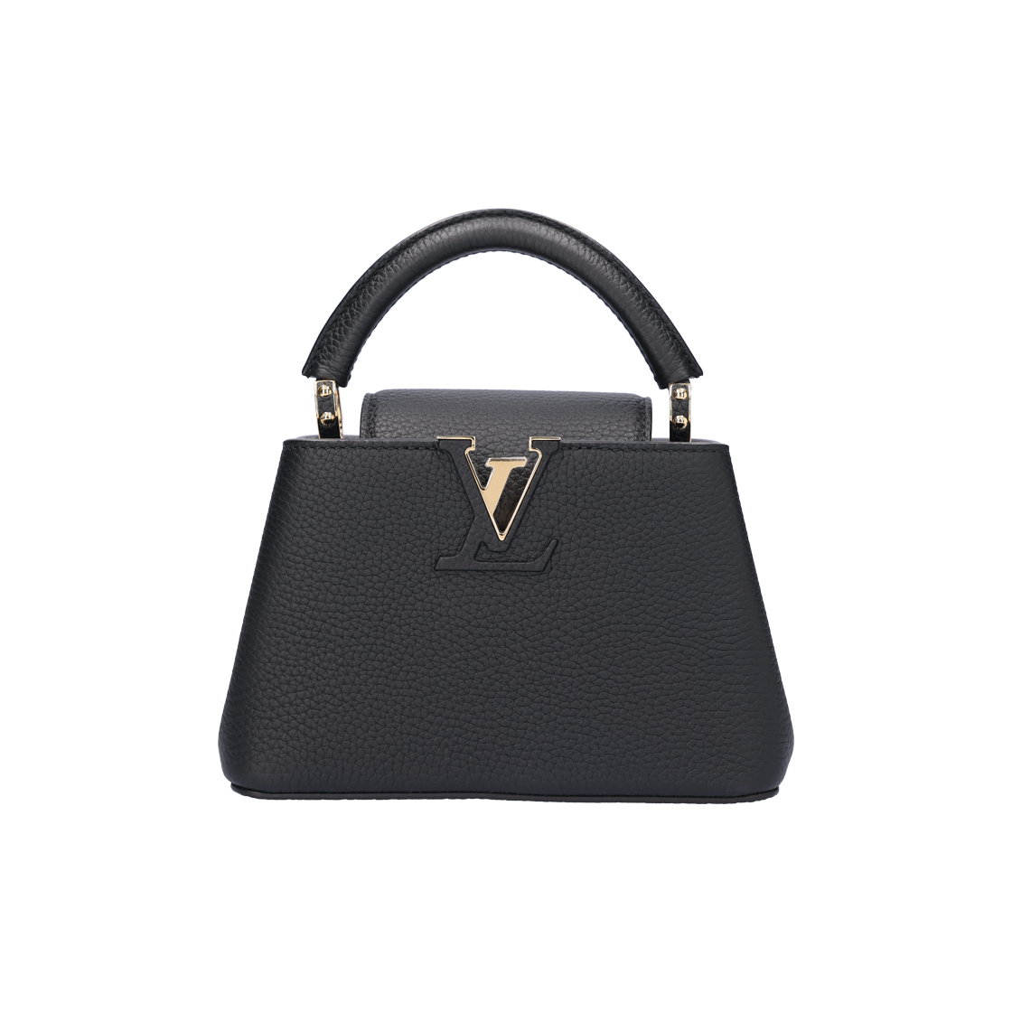 IT9WM5GTCPMQ Louis Vuitton Capucines Mini in Black Calfskin