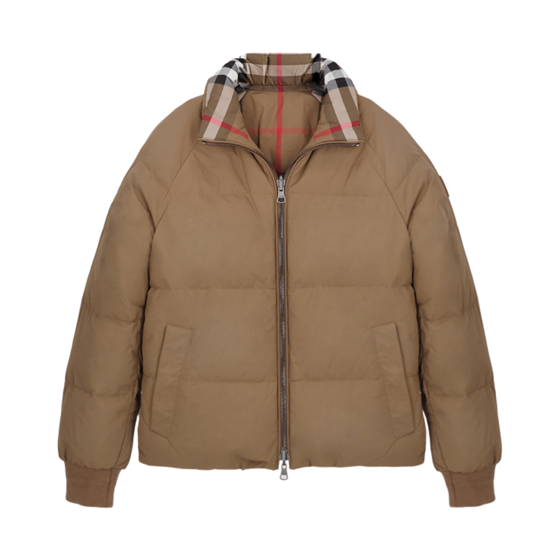 (W) 버버리 아이버 리버시블 다운 패딩 점퍼 토프 브라운((W) Burberry Iver Reversible Down Padded Jumper Taupe Brown) - 1