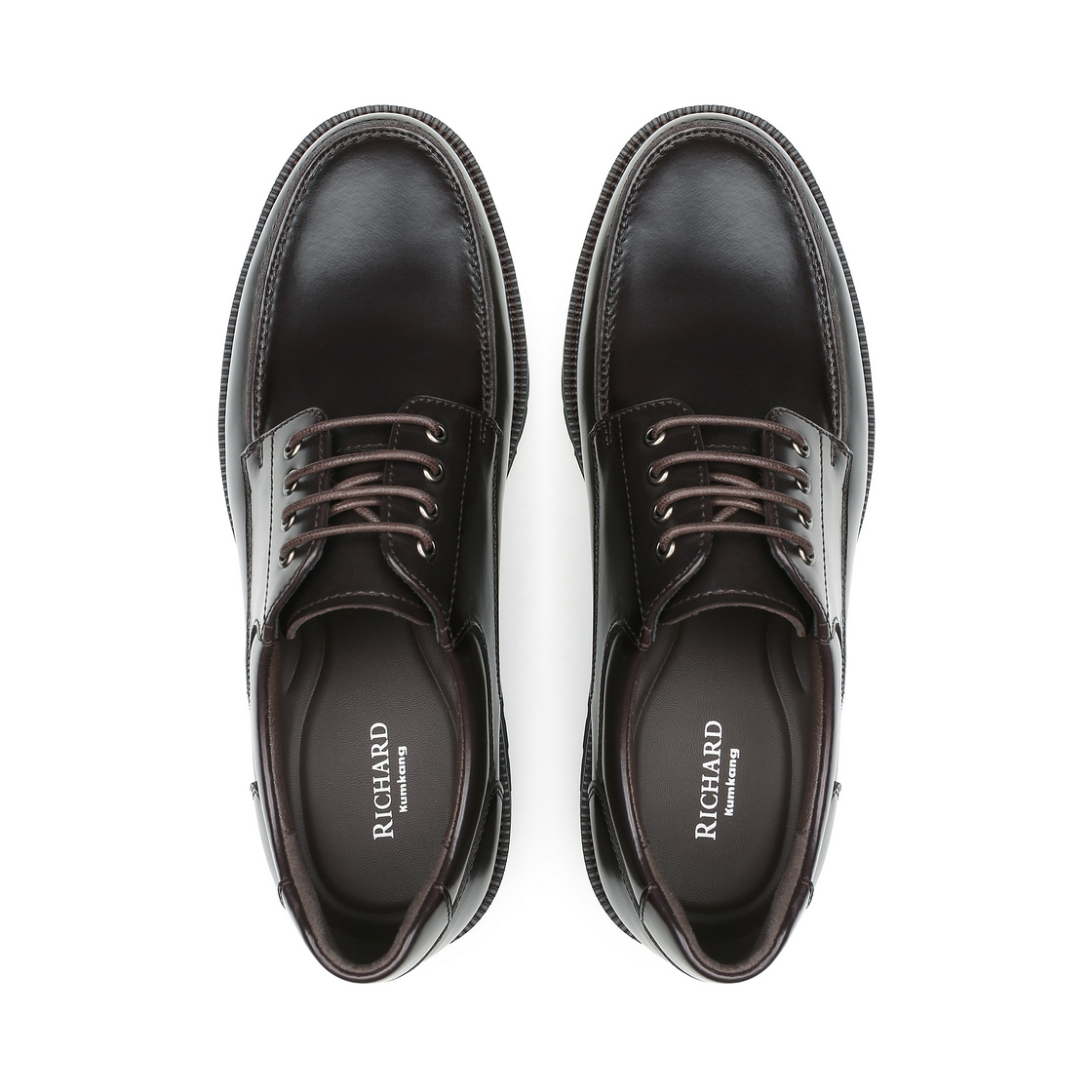 리차드 남성 U팁 더비 슈즈 브라운(Richard Men’s U-Tip Derby Shoes Brown) - 4