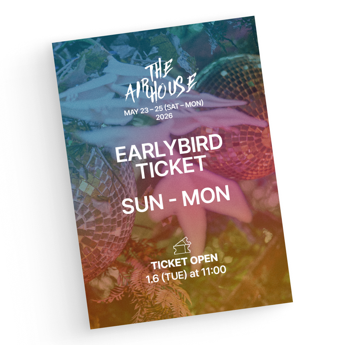 디에어하우스 얼리버드 티켓 (일-월)(The Air House Earlybird Ticket (Sun - Mon))