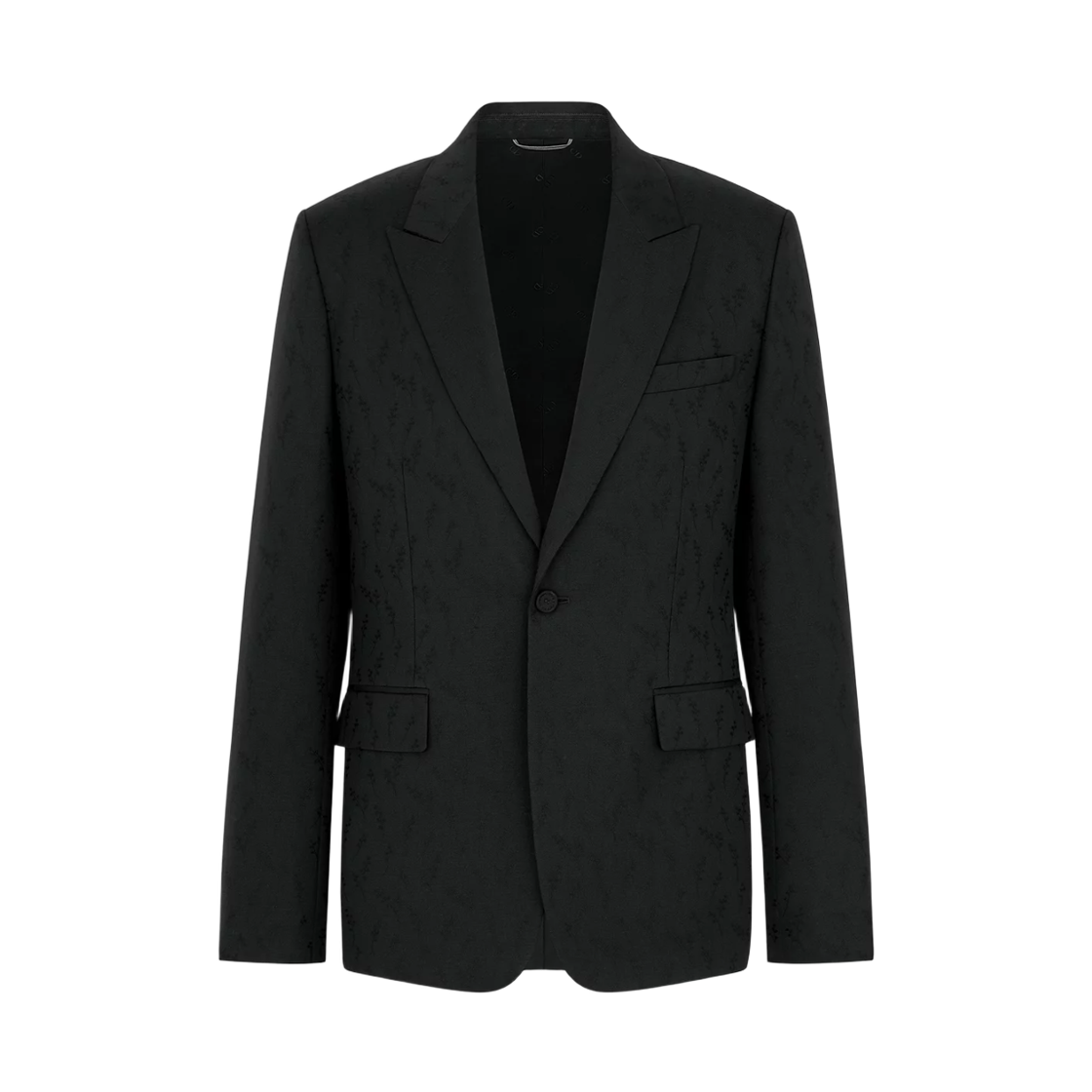 613C226A1064-C989 Dior Wool Mohair Lily of The Valley Jacquard Jacket Black