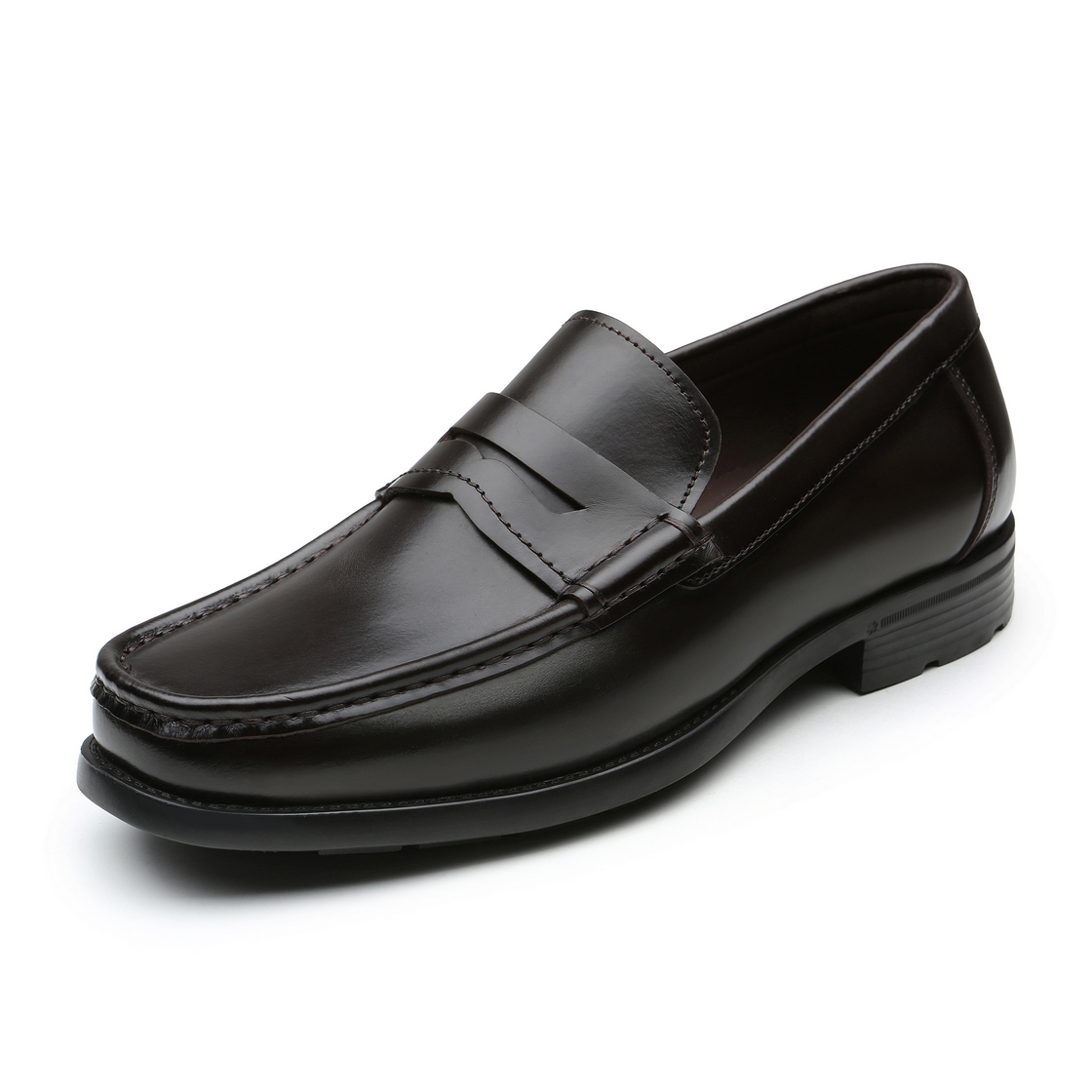 리차드 남성 스퀘어토 컴포트 페니로퍼 브라운(Richard Men’s Square-Toe Comfort Penny Loafers Brown) - 3