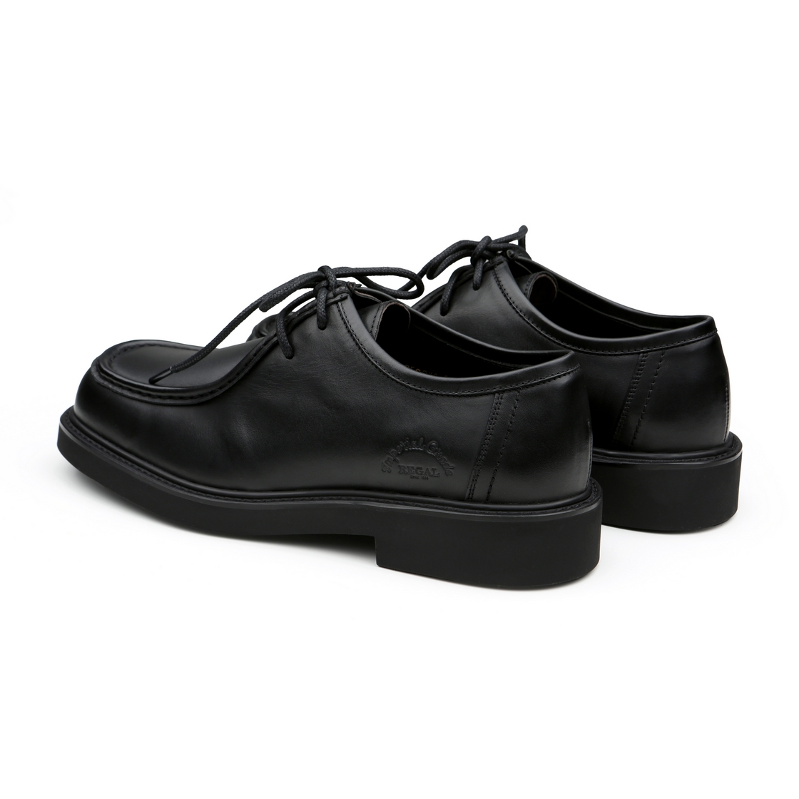리갈 남성 스퀘어토 왈라비 슈즈 블랙(REGAL Men’s Square-Toe Wallabee Shoes Black) - 5