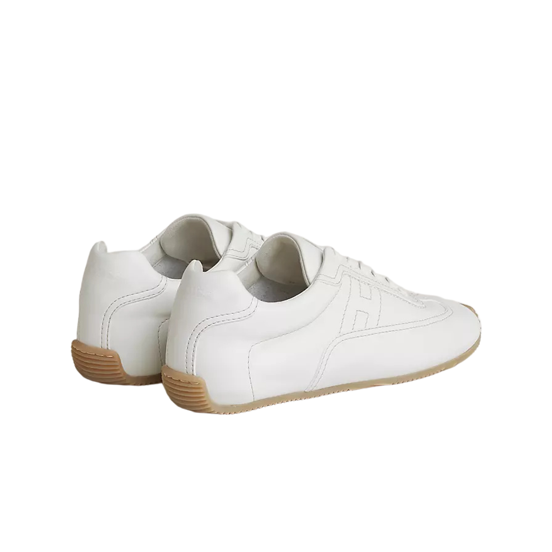 (W) 에르메스 마스터 스니커즈 서플 카프스킨 & 블랑((W) Hermes Master Sneakers Supple Calfskin & Blanc) - 2