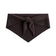 (W) COS Oversized Wool Triangle Muffler Dark Brown