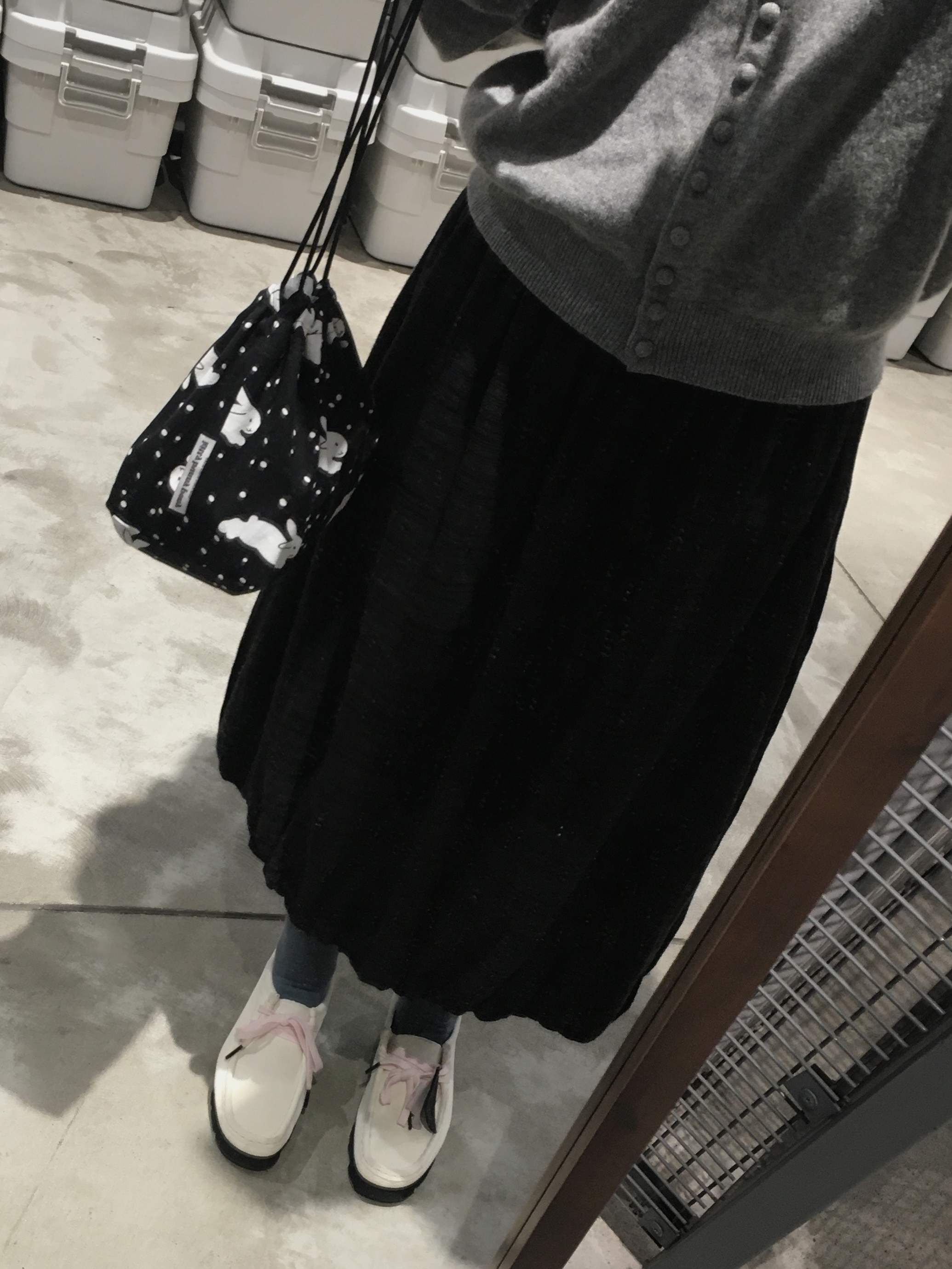 (W) Clarks x Papergirl Wallabee White 착용 스타일 - 2