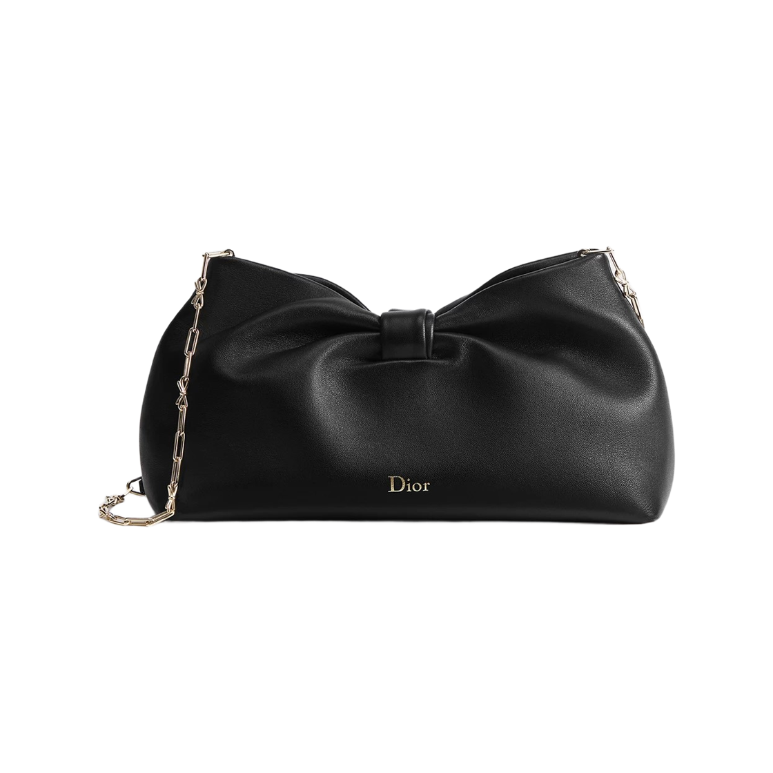 디올 보우 램스킨 미디움 백 블랙