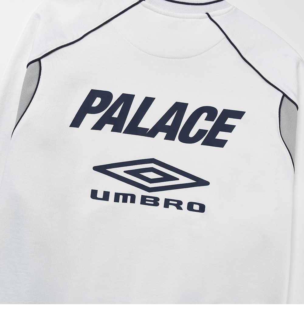 팔라스 x 엄브로 크루넥 화이트 - 24SS | Palace | KREAM
