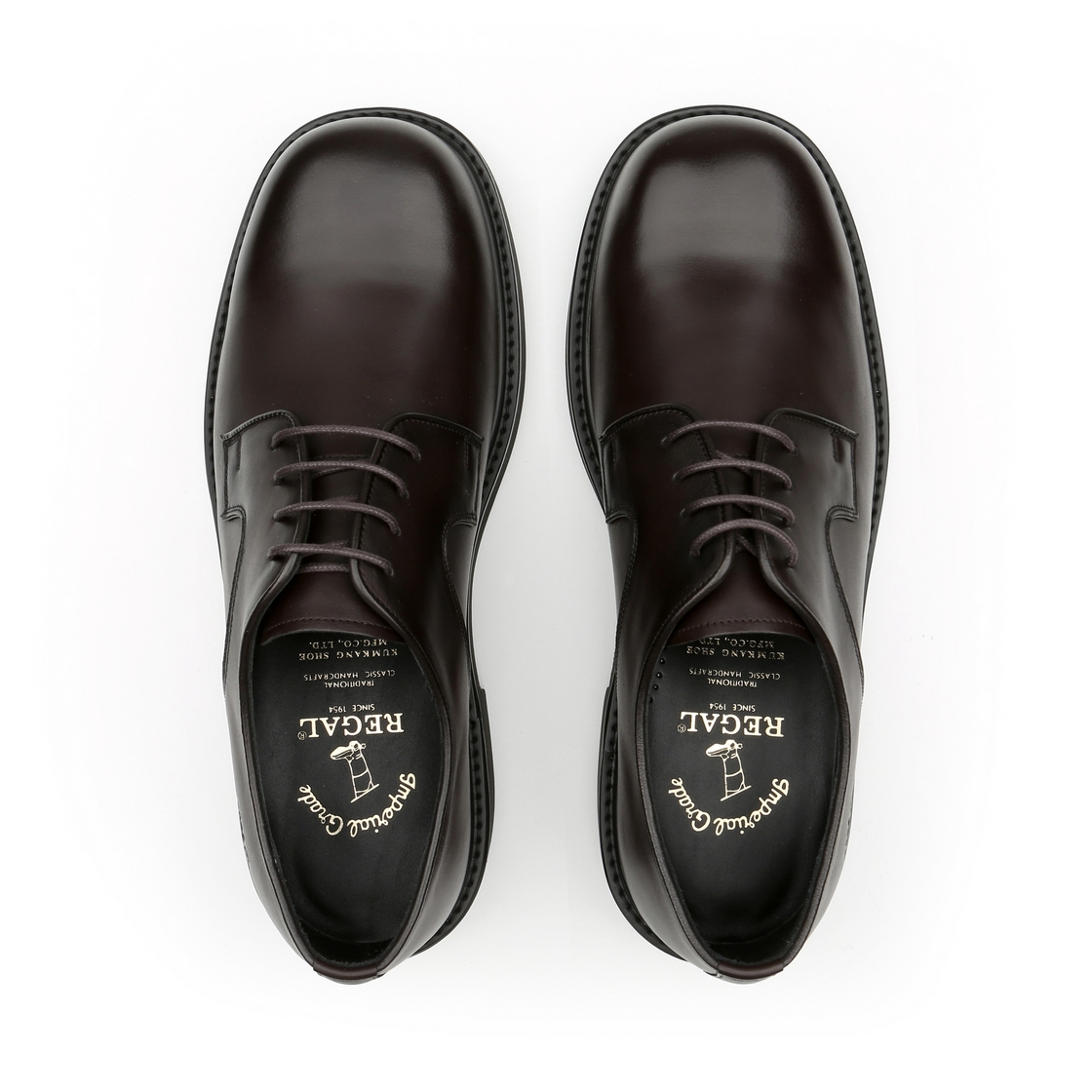 리갈 남성 스퀘어토 더비 슈즈 브라운(REGAL Men’s Square-Toe Derby Shoes Brown) - 4
