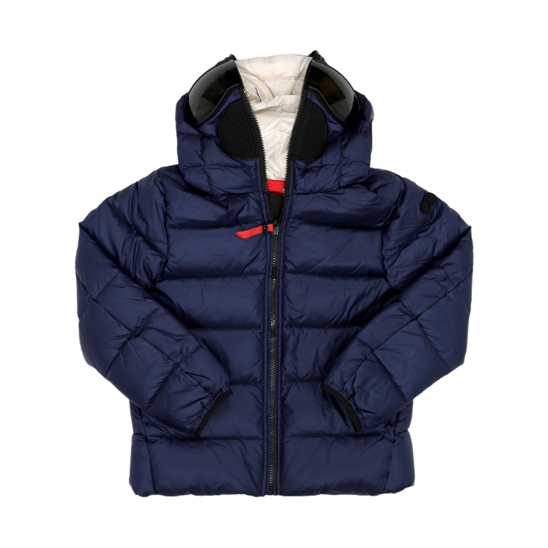 (키즈) AI 라이더스 나일론 마이크로 립스탁 고글 다운 자켓 인피니티 블루((Kids) AI Riders Nylon Micro Ripstop Goggle Down Jacket Infinity Blue)